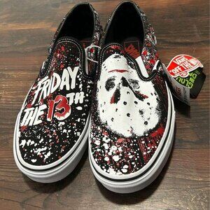 Brand new with tags Vans “Friday the 13th” Slides men's size 10 shoes